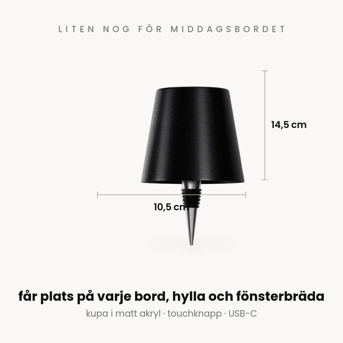 Flasklampan – sladdlös lampa för flaskor