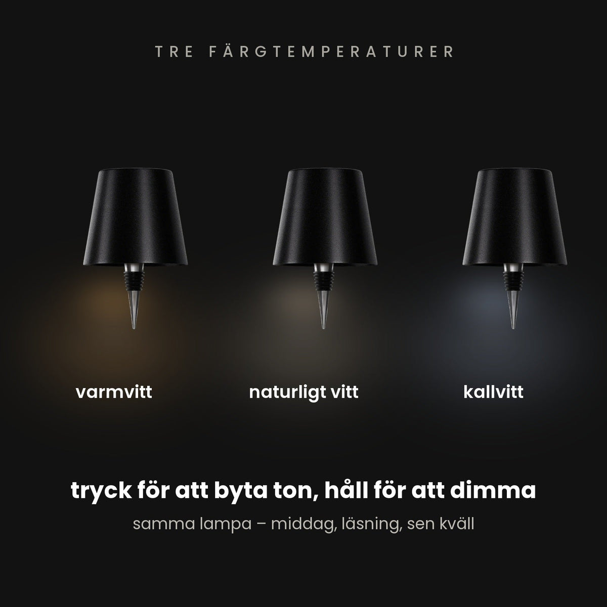 Flasklampan – sladdlös lampa för flaskor