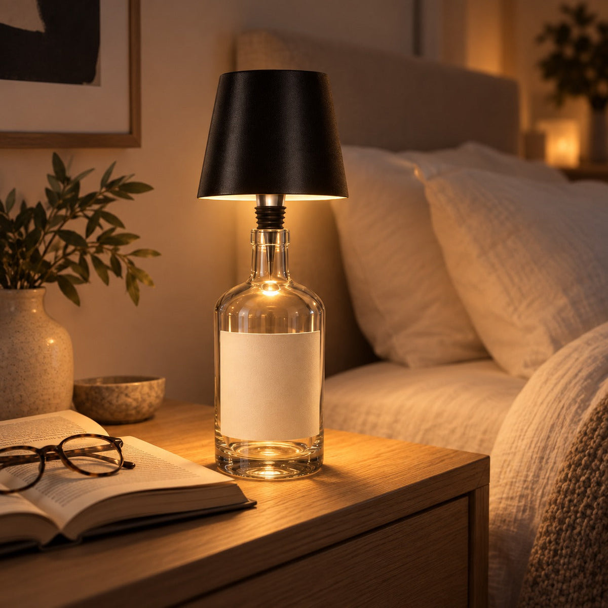 Flasklampan – sladdlös lampa för flaskor